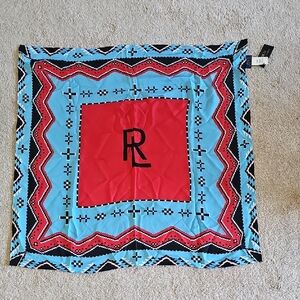 Ralph Lauren Red and Blue Scarf